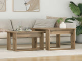 Coffee Table Set 2 pcs Artisan Oak 50 x 52 x 42 cm 8000131