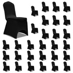 ZNTS Chair Cover Stretch Black 30 pcs 3051640