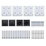 Fence Panel Set WPC 526x186 cm Black 3070430