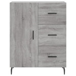 Highboard Grey Sonoma 69.5x34x180 cm Engineered Wood 3199831