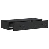 Wall-Mounted Side Table Wall-mounted Black 87.5 x 34.5 x 17 cm 898156