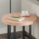 Table Top Light Brown 50 x 4 cm Solid Oak Wood 42016015