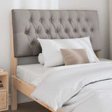 Upholstered Headboard Taupe 100 cm Solid Pine Wood 879357