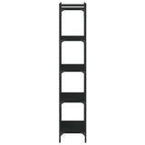 Bookcase 5-Tier Black 60x30x154 cm Engineered Wood 837657