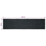 Area Rugs Rectangular Dark Grey 60 x 200 cm Jute 42010425