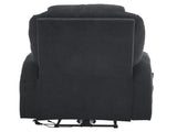 Electric Recliner Chair with 2-Point Massage & Heating, Black Fabric Indoor Functional Chair, 120kg 35128213