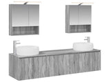 Bathroom Cabinet Set 5 pcs Grey Sonoma Engineered Wood 3406524