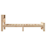 Bed Frame with Headboard Brown 80 x 200 cm Engineered Wood 877236