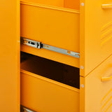Drawer Cabinet Mustard Yellow Steel Medium Ball-Bearing 336146