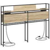 Storage Headboard with Shelf Sonoma oak 160 cm Engineered wood 859651