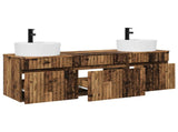 Bathroom Cabinet Set 3 pcs Old Wood 49 x 44.5 x 65 cm 3405755