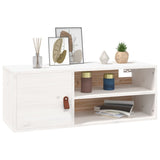 Wall Cabinet White 80x30x30 cm Solid Wood Pine 818387