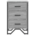 ZNTS Bedside Cabinet Grey Sonoma 40x41x60 cm Engineered Wood 848527