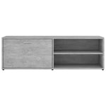 ZNTS TV Cabinet Concrete Grey 120x34x37 cm Engineered Wood 801156