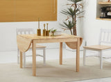 4-6 Person Wooden Drop-Leaf Table - Natural Finish T3398P344124