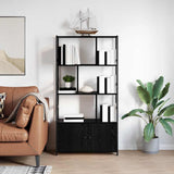 Bookshelf Black Oak 80 x 30 x 155.5 cm Engineered Wood 868437