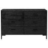 Sideboard Black 110x35x70 cm Solid Pinewood 349922