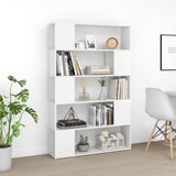 Book Cabinet Room Divider White 100x24x155 cm Engineered Wood 809197