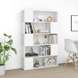 Book Cabinet Room Divider White 100x24x155 cm Engineered Wood 809197
