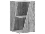 Side Shelf Grey Sonoma 33 x 32 x 70.5 cm Engineered Wood 892413