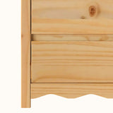 Chest of Drawers Drammen Oak 76.5 x 40 x 91 cm Solid Pine wood 42003052