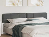 Upholstered Headboard White and Light Grey 200 cm 880107