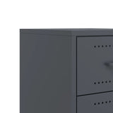 Bedside Cabinets 2 pcs Anthracite 36x39x43.5 cm Steel 846631