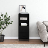 Sideboard Black 34.5x34x90 cm Engineered Wood 828685