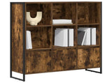 Book Cabinet 2 pcs Smoke Oak 99.5 x 30 x 108 cm Engineered Wood 3403024