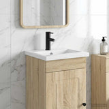 Bathroom Wash Basin Matte Black 42 x 40 x 16.5 cm Metal 890229