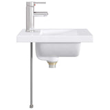 Bathroom Wash Basin Chrome 42 x 40 x 16.5 cm Metal 890228