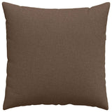 Sofa Pillows 2 pcs Brown 80 x 80 cm Fabric 42014044