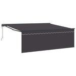Retractable Awning Manual Anthracite 400 x 300 cm Fabric 3330504