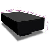 ZNTS Coffee Table High Gloss Black 244024