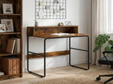 Desk with Storage Smoked Oak 80 x 50 x 91 cm 8008022