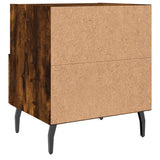 Bedside Cabinets 2 pcs Smoked Oak 40x35x47.5 cm Engineered Wood 827479