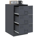 Bedside Cabinets 2 pcs Anthracite 34.5x39x62 cm Steel 841780