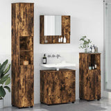 Bathroom Furniture Set 4 pcs Smoked Oak 61 x 35 x 64 cm 3392968