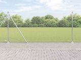 Welded Wire Fence with Concrete Base 10 x 1.6 m 3353778