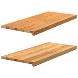 Window Sills 2 pcs Light Brown 90x40x2 cm Solid Wood Oak 4009159