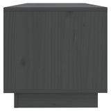 TV Cabinet Grey 90x35x35 cm Solid Wood Pine 813831
