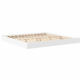 Bookcase Bed with Headboard White 180 x 200 cm Engineered wood 3335744
