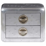 Aviator End Table with 2 Drawers Vintage Aircraft Airman Style 242116