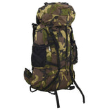 Hiking Backpack Green Camouflage 60 L Oxford Fabric 4009962