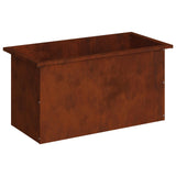 Garden Planter with LED Rusty 40 x 80 x 40 cm Weathering Steel 8008166