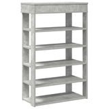 Shoe Rack Concrete Grey 60x30x98 cm Engineered Wood 859926