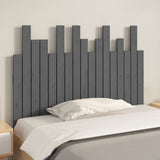 Wall Headboard Grey 108x3x80 cm Solid Wood Pine 824775