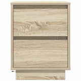 Bedside Cabinets with LED Lights 2 pcs Sonoma Oak 38x34x50 cm 861288