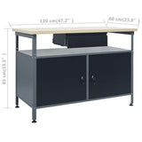 Workbench with Three Wall Panels 3053427