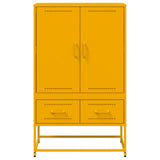 Highboard Mustard Yellow 68x39x111.5 cm Steel 846611